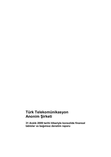 Thumbnail Türk Telekom
 Financial Statement 2009