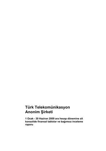 Vorschaubild Türk Telekom
 Halbjahresbericht 2009-h1