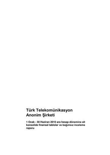 Vorschaubild Türk Telekom
 Halbjahresbericht 2010-h1