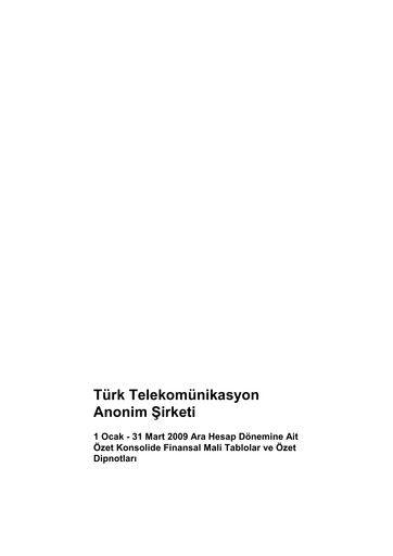 Thumbnail Türk Telekom
 Quarterly Report 2009-q1
