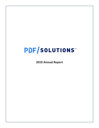Thumbnail PDF Solutions Annual Report 2019