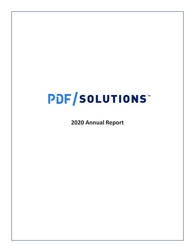 Thumbnail PDF Solutions Annual Report 2020