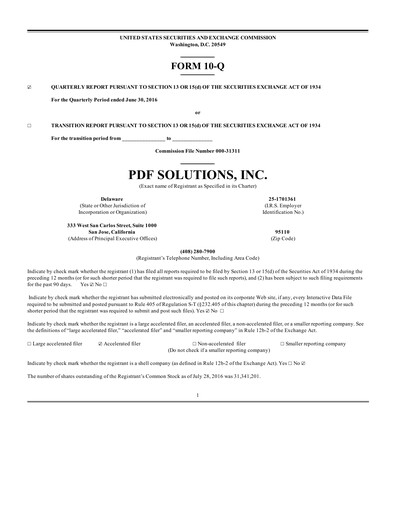 Thumbnail PDF Solutions Quarterly Report 2016-q2