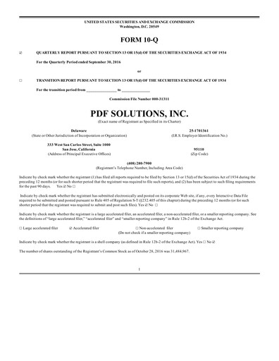 Thumbnail PDF Solutions Quarterly Report 2016-q3