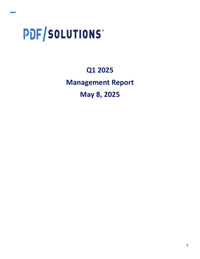 Thumbnail PDF Solutions Quarterly Report 2025-q1