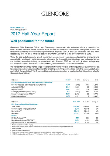 Thumbnail Glencore Half-year Report 2017-h1