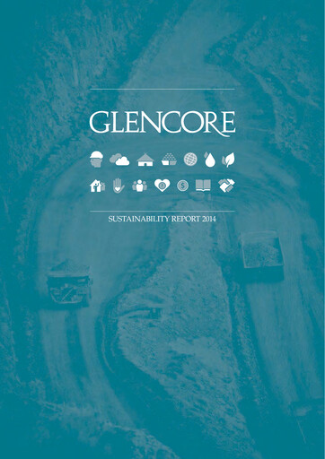Thumbnail Glencore Sustainability Report 2014