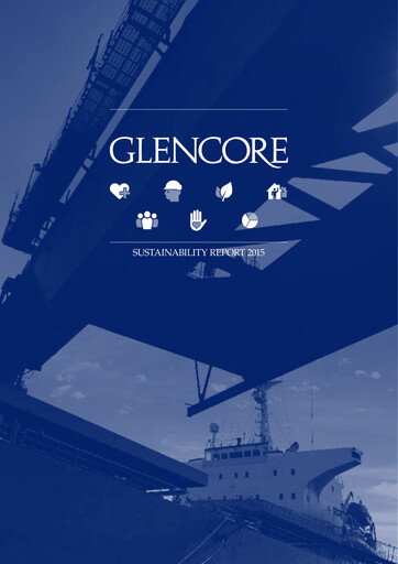 Thumbnail Glencore Sustainability Report 2015