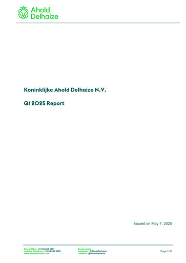 Vorschaubild Ahold Delhaize Quartalsbericht 2025-q1