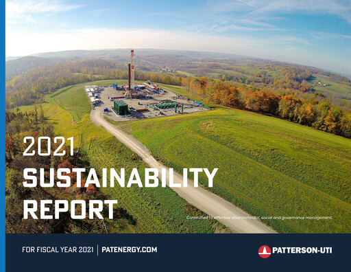 Thumbnail Patterson-UTI Energy Sustainability Report 2021