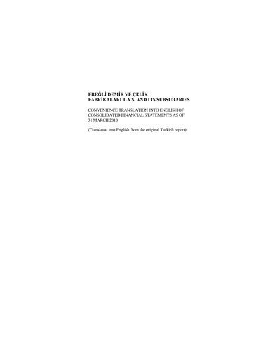 Thumbnail Erdemir Quarterly Report 2010-q1