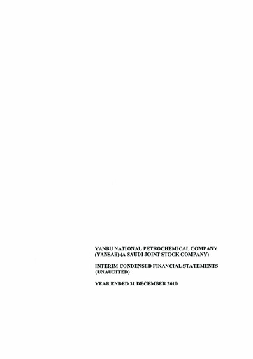 Thumbnail Yanbu National Petrochemical Financial Statement 2010