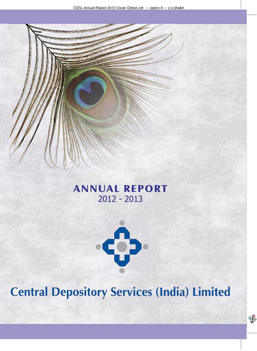 Thumbnail CDSL Annual Report 2012-2013