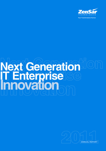 Thumbnail Zensar Annual Report 2010-2011