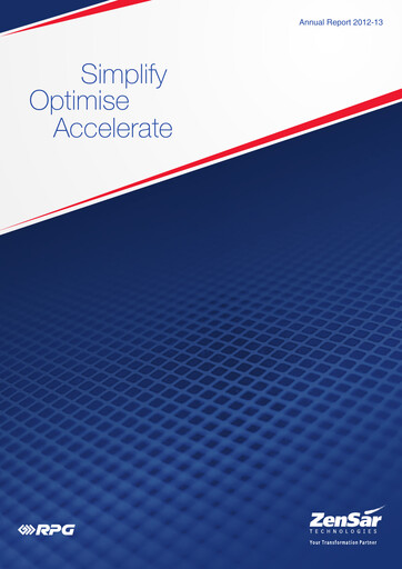 Thumbnail Zensar Annual Report 2012-2013