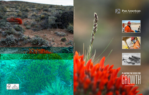 Thumbnail Pan American Silver
 Annual Report 2011