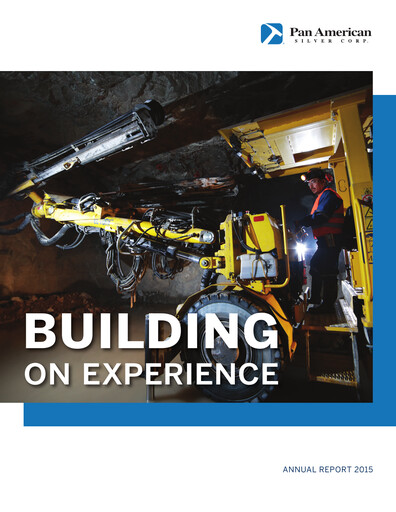 Thumbnail Pan American Silver
 Annual Report 2015