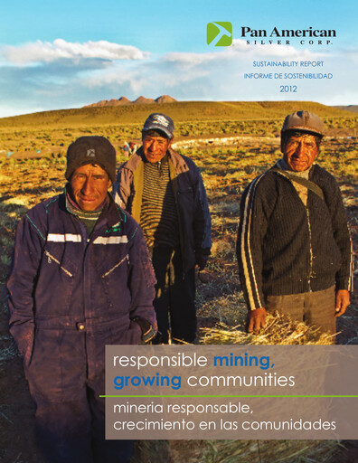 Thumbnail Pan American Silver
 Sustainability Report 2012
