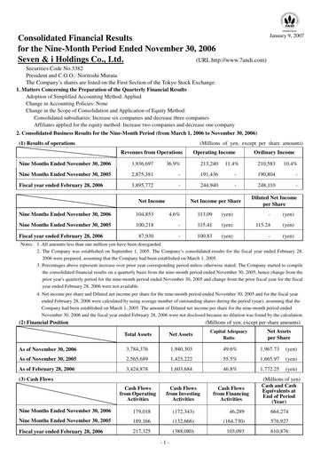 Thumbnail 7-Eleven Financial Statement 2006-9m