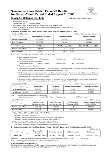 Thumbnail 7-Eleven Financial Statement 2006-h1
