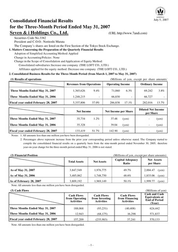 Thumbnail 7-Eleven Financial Statement 2007-q1