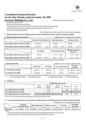 Thumbnail 7-Eleven Financial Statement 2009-9m