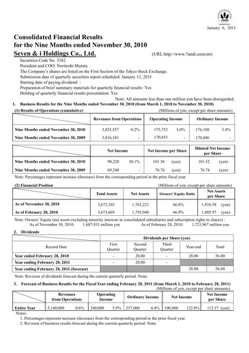 Thumbnail 7-Eleven Financial Statement 2010-9m