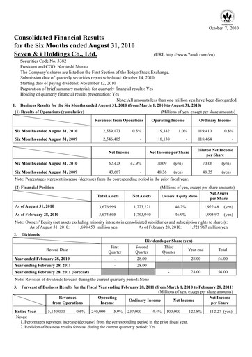 Thumbnail 7-Eleven Financial Statement 2010-h1