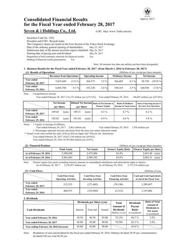 Thumbnail 7-Eleven Financial Statement 2016