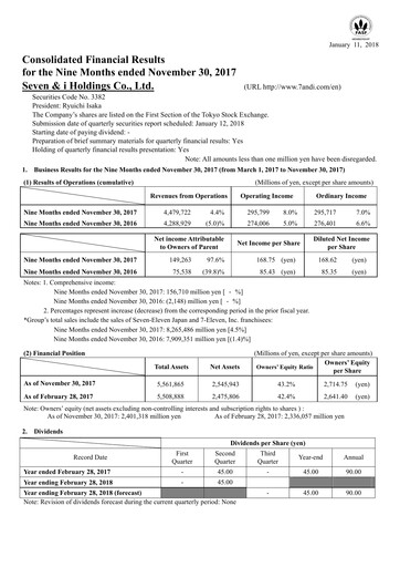 Thumbnail 7-Eleven Financial Statement 2017-9m