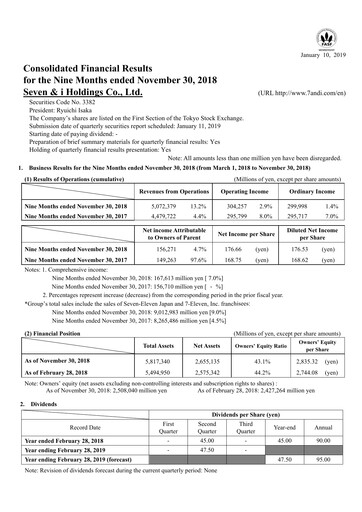 Thumbnail 7-Eleven Financial Statement 2018-9m