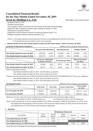 Thumbnail 7-Eleven Financial Statement 2019-9m