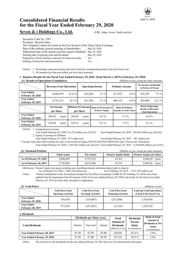 Thumbnail 7-Eleven Financial Statement 2019