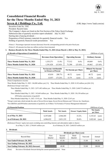 Thumbnail 7-Eleven Financial Statement 2021-q1