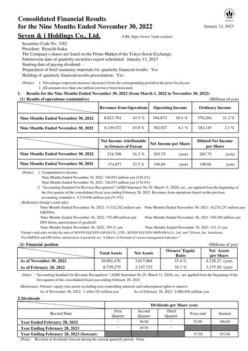Thumbnail 7-Eleven Financial Statement 2022-9m