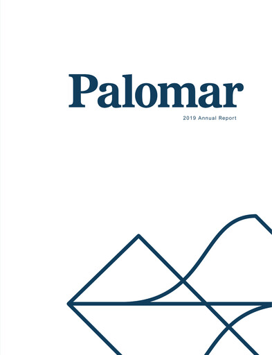 Thumbnail Palomar Holdings Annual Report 2019