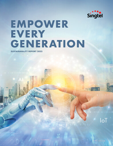 Thumbnail Singtel Sustainability Report 2022