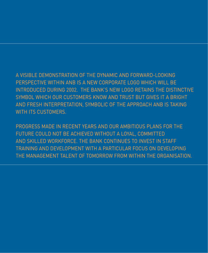 Thumbnail Arab National Bank Annual Report 2001