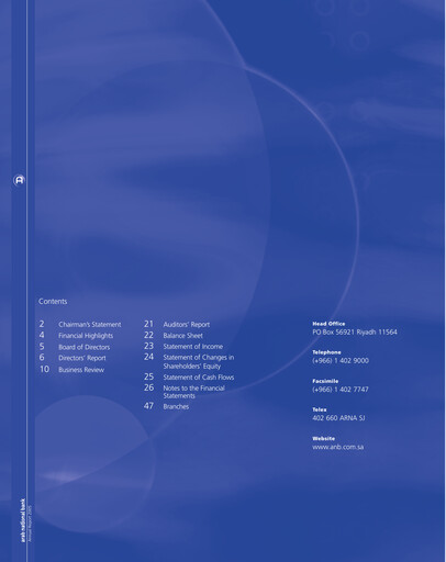 Thumbnail Arab National Bank Annual Report 2005