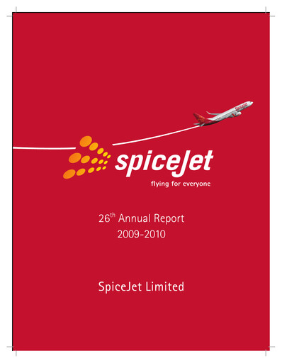 Thumbnail SpiceJet
 Annual Report 2009-2010