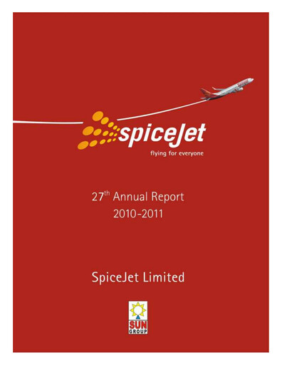 Thumbnail SpiceJet
 Annual Report 2010-2011