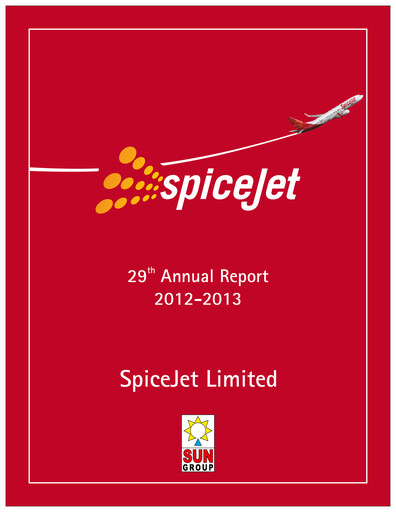 Thumbnail SpiceJet
 Annual Report 2012-2013
