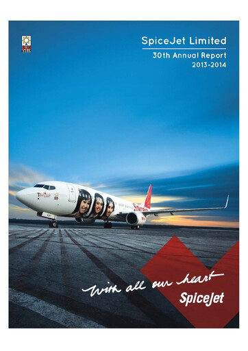 Thumbnail SpiceJet
 Annual Report 2013-2014