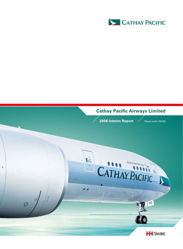 Thumbnail Cathay Pacific
 Half-year Report 2008-h1