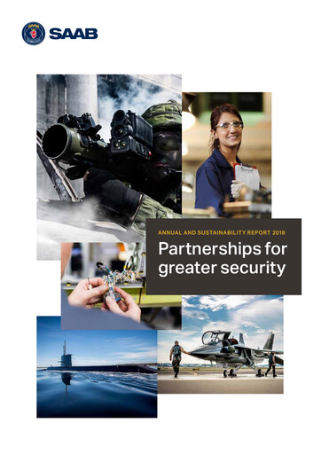 Thumbnail SAAB AB Annual Report 2018