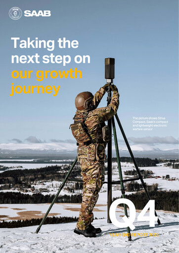 Thumbnail SAAB AB Financial Report 2023
