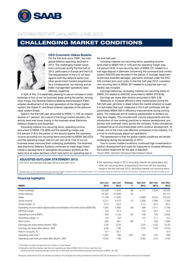 Thumbnail SAAB AB Quarterly Report 2013-q2