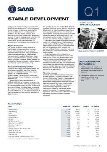 Thumbnail SAAB AB Quarterly Report 2016-q1