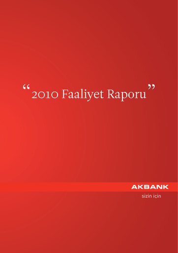 Thumbnail Akbank Annual Report 2010