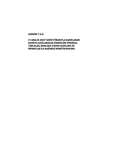 Thumbnail Akbank Financial Statement 2025
